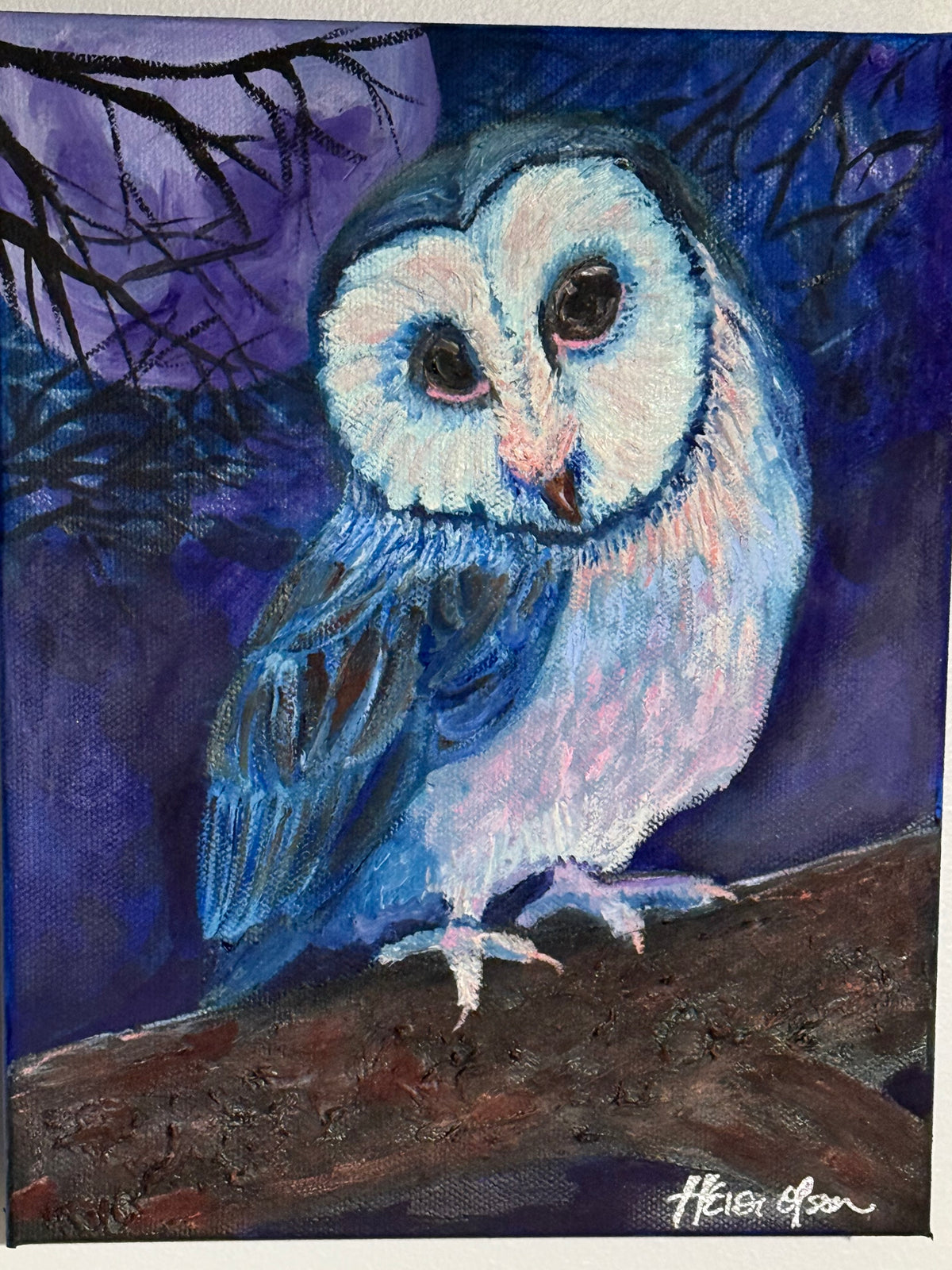 Moonlit Watcher (Original Painting)